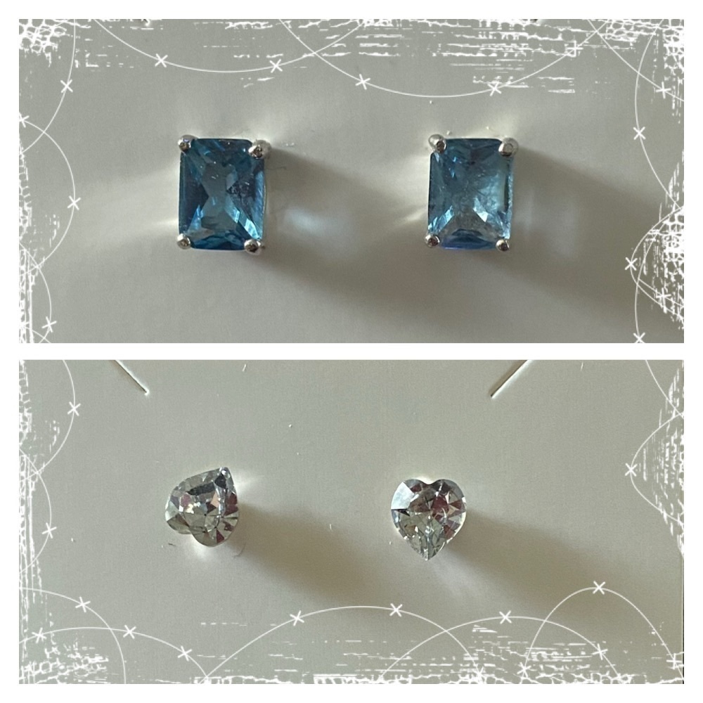 EARRINGS-TWO PAIRS
